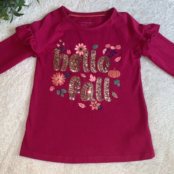 Cynthia Rowley Other - Cynthia Rowley Magenta “Hello Fall” 4 Sequin Top EUC